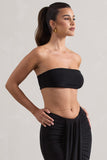 Vada Black Bandeau Crop Top