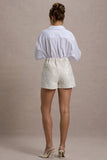 Cambridge Cream Boucle Tailored Shorts