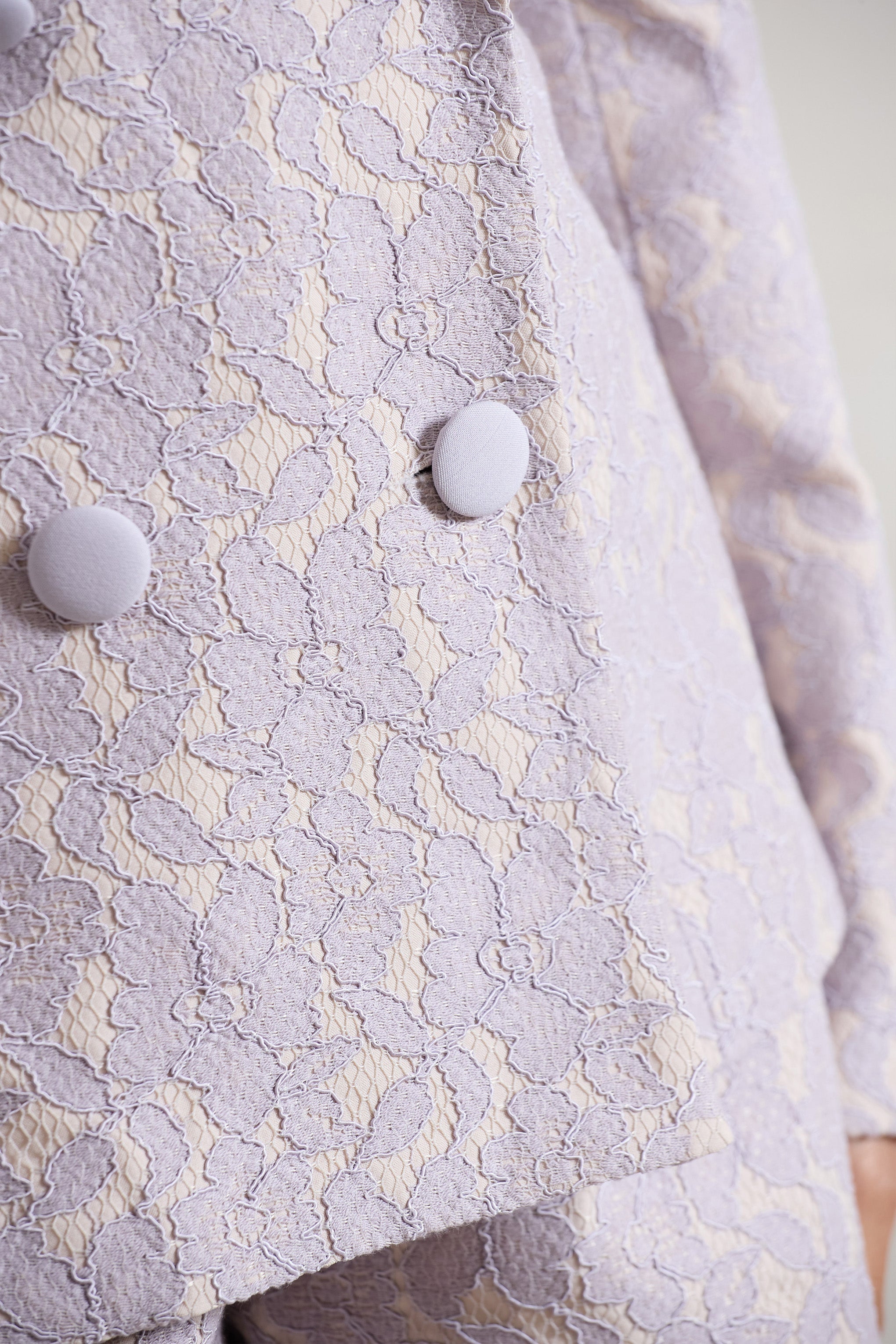 Kennedy Mauve Lace Tailored Blazer