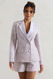 Kennedy Mauve Lace Tailored Blazer