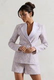 Kennedy Mauve Lace Tailored Blazer