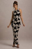Zoella Ecru Floral Print Sleeveless Maxi Dress