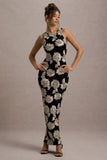 Zoella Ecru Floral Print Sleeveless Maxi Dress