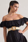 Salento Beige Natural Woven Belt