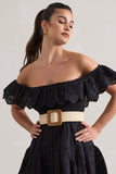 Salento Beige Natural Woven Belt