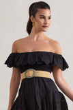 Campora Beige Natural Woven Belt