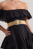 Campora Beige Natural Woven Belt
