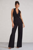Endure Tall Black Tailored Sleeveless Wide-Leg Jumpsuit