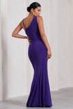 Phantasy Purple Maternity Cowl Neck Maxi Dress