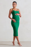 Raquel Green Maternity Cami Midi Dress With Split