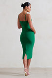 Raquel Green Maternity Cami Midi Dress With Split