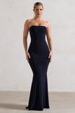 Ceremony Navy Bandeau Fishtail Maxi Dress