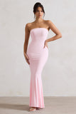 Ceremony Pink Bandeau Maxi Dress