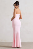 Ceremony Pink Bandeau Maxi Dress