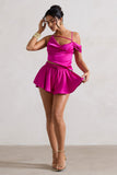 Melodie Dark Pink High-Waist Shorts