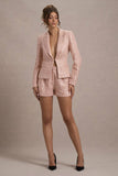 Cambridge Pink Boucle Tailored Shorts