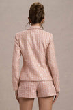 Marena Pink Boucle Tailored Blazer