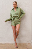 Persistence Olive Tailored Shorts