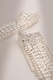 Christine Silver Diamante Drop Earrings