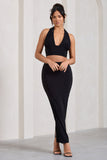 Onna Black Bodycon Pencil Maxi Skirt