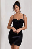 Starstruck Black Velvet Strappy Corset Mini Dress