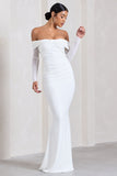 Alex White Bardot Twist Maxi Dress
