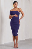 Remember Me Purple Maternity One Shoulder Midi Dress