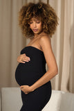 Bowie Black Strapless Maternity Maxi Dress