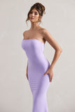 Ceremony Lilac Bandeau Fishtail Maxi Dress