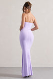 Ceremony Lilac Bandeau Fishtail Maxi Dress