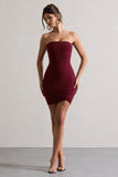 Jamie Berry Strapless Mini Dress With Knot Skirt