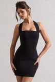 Soul Black Bodycon Halter-Neck Mini Dress