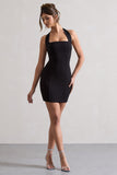 Soul Black Bodycon Halter-Neck Mini Dress