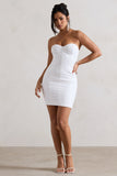 Valencia Cream Lace Corset Maxi Dress With Detachable Skirt
