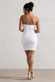 Valencia Cream Lace Corset Maxi Dress With Detachable Skirt