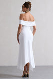Windsor White Bardot Midi Dress