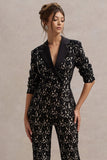 Kennedy Black Lace Tailored Blazer