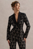 Kennedy Black Lace Tailored Blazer