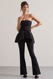 Purpose Black Flared-Leg Trousers