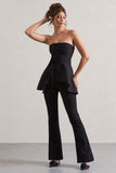 Purpose Black Flared-Leg Trousers