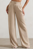 Hastings Stone High-Waist Wide-Leg Trousers