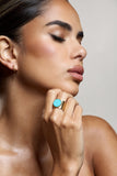 Amanti Turquoise Adjustable Statement Ring