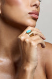 Amanti Turquoise Adjustable Statement Ring