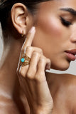 Antila Turquoise Stacked Adjustable Ring