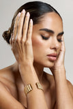 Yasmine Nude Adjustable Gold Bangle