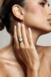 Caspian Marble Pendant Adjustable Ring