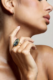 Ingrid Gold Adjustable Pendant Ring