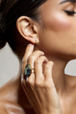 Ingrid Gold Adjustable Pendant Ring
