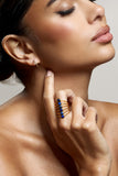 Cerys Blue Stacked Statement Ring