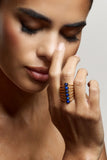 Cerys Blue Stacked Statement Ring